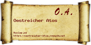 Oestreicher Atos névjegykártya
